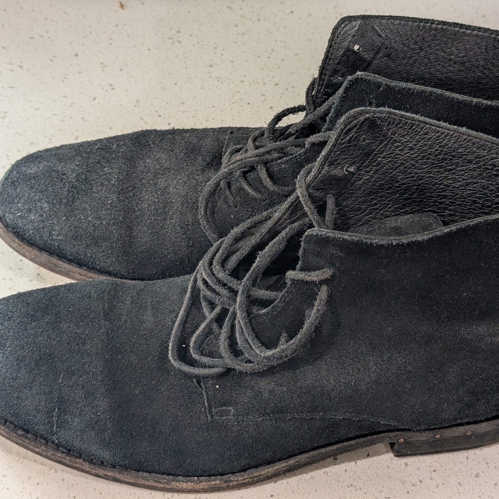 Men's Black Suede Boots